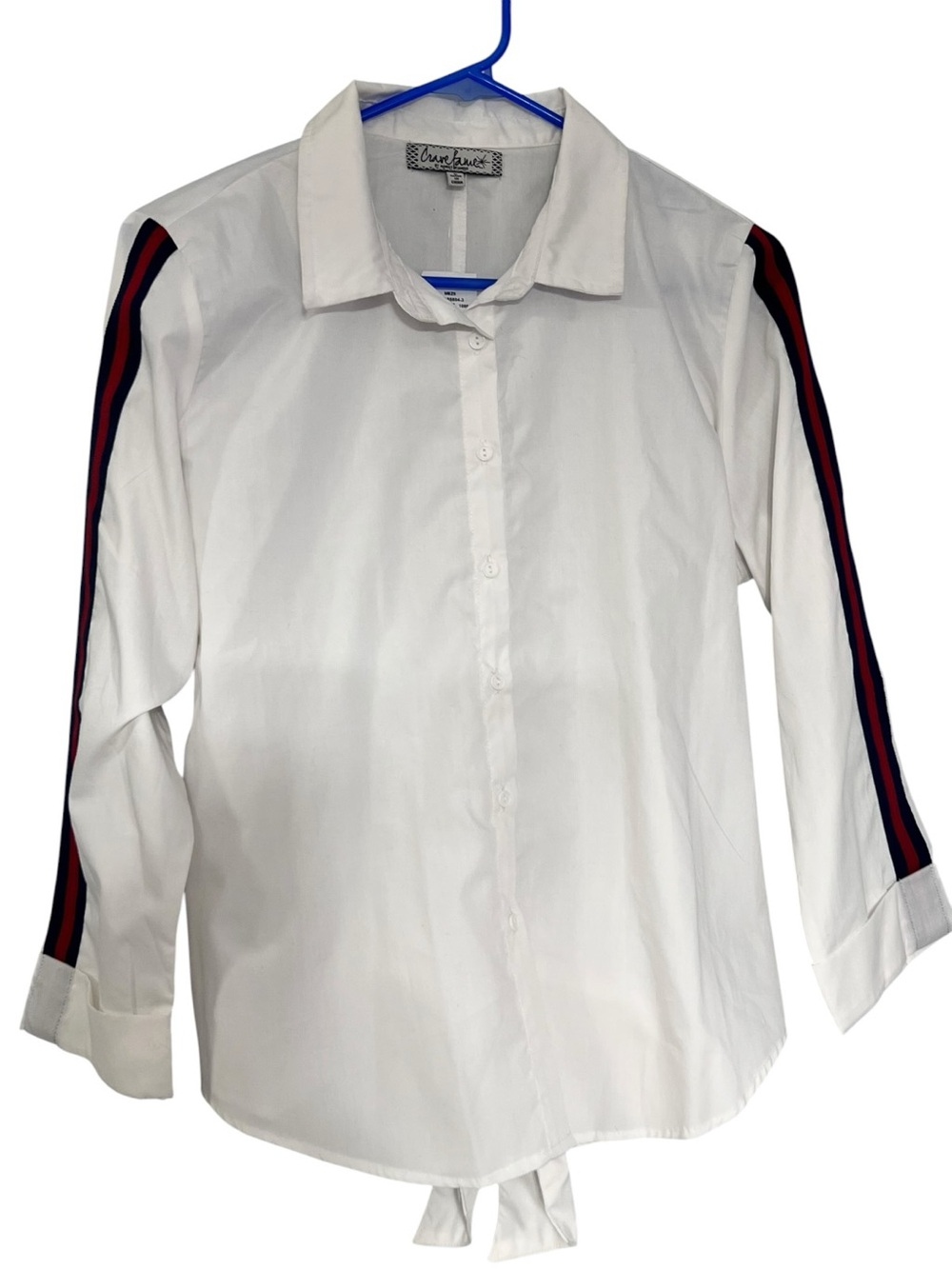 Crave Fame White Button-Up Shirt